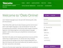 Tablet Screenshot of oleloonline.com